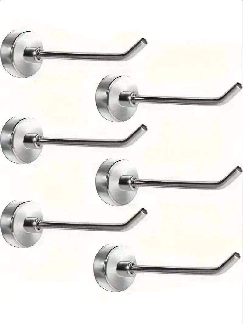 5-Pack Heavy Duty Magnetic Hooks for Organized Spaces-Black