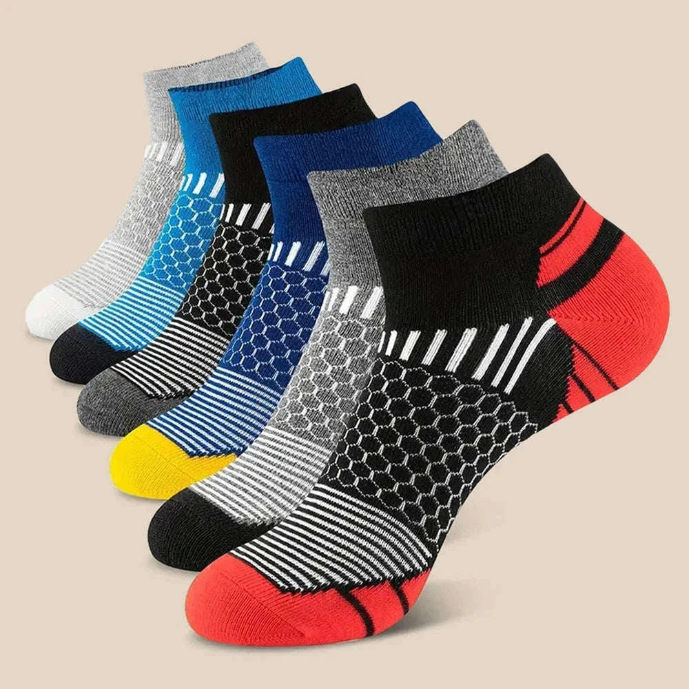 5 Pairs Men's Ankle Socks - Lightweight & Breathable-12 Pairs Mix Color / One Size