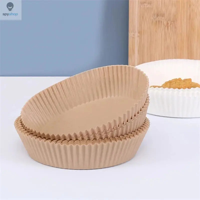 50/100Pcs Air Fryer Disposable Paper Non-Stick Airfryer Baking Papers Round Air-Fryer Paper Liners Paper Kitchen Accessories Spy-shop.com