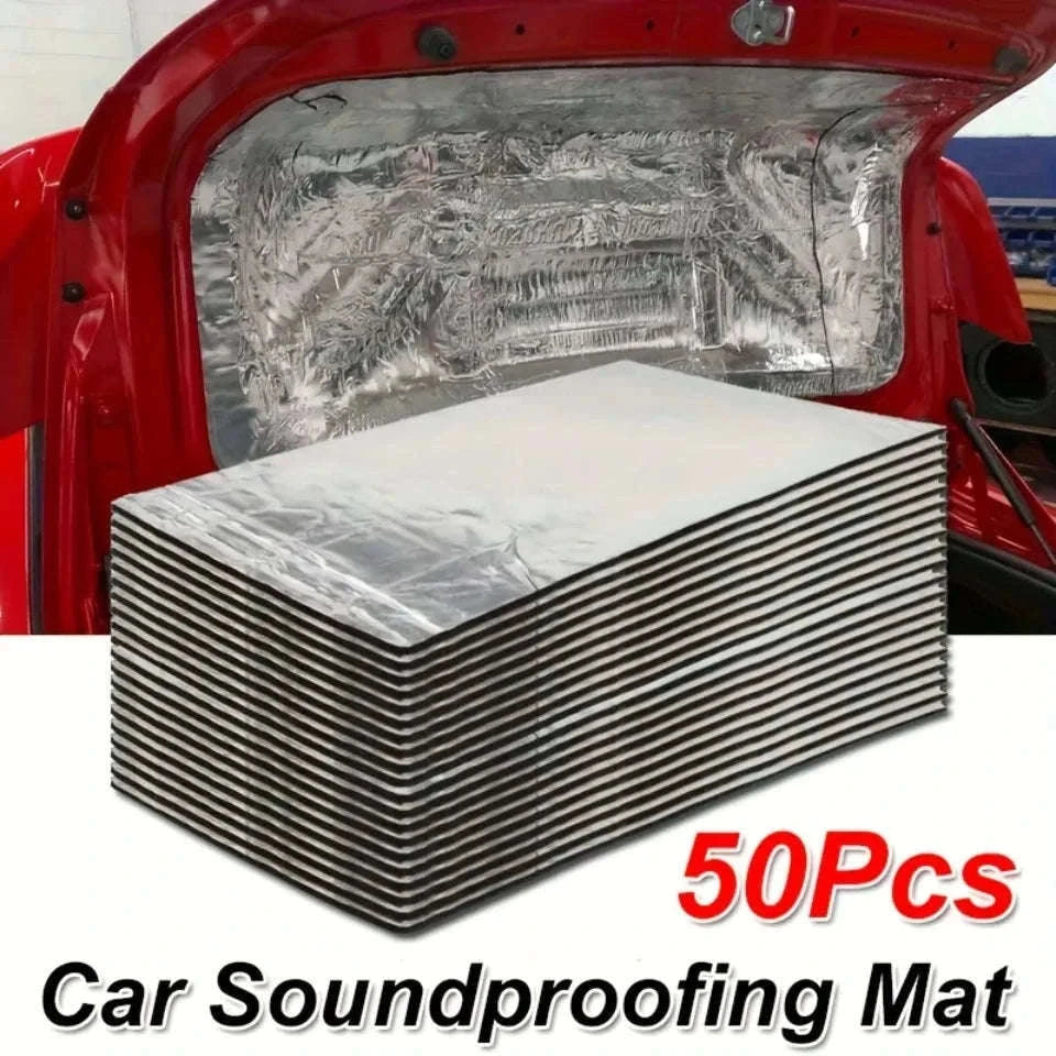 50-Piece Car Soundproof Insulation Mat Set-50pcs