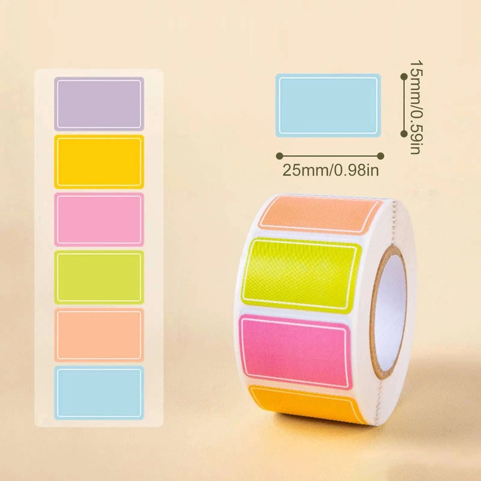500 Waterproof Colored Labels Stickers-500 Pcs Color label