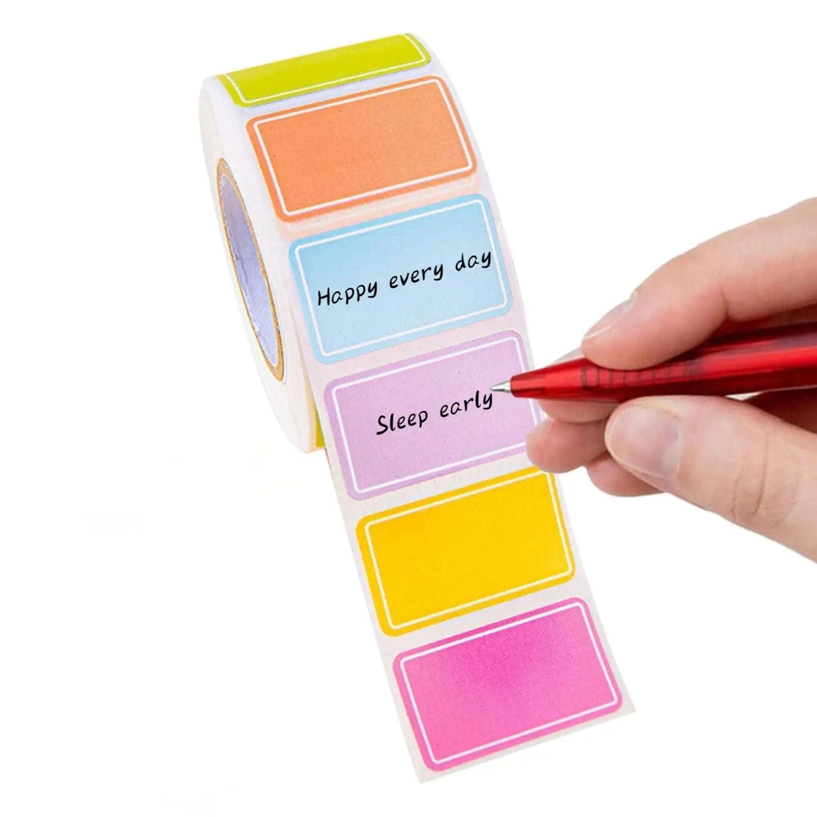 500 Waterproof Colored Labels Stickers-500 Pcs Color label
