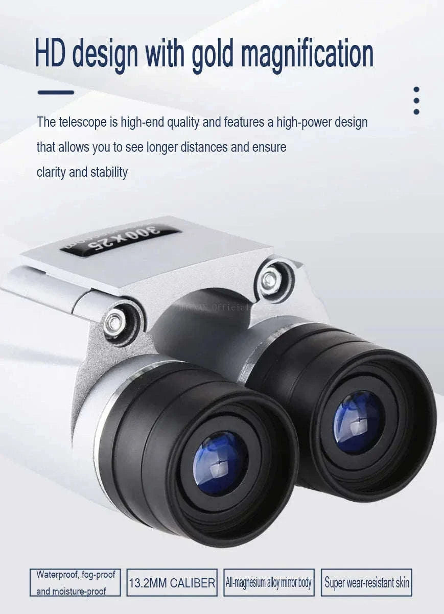 50000M Long Range Auto Focus Monocular for Clear Viewing-Black Set