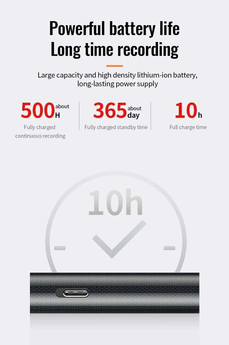 500H Small Voice Activated Recorder with Long-Distance Audio Capture-Q71 / 32 GB