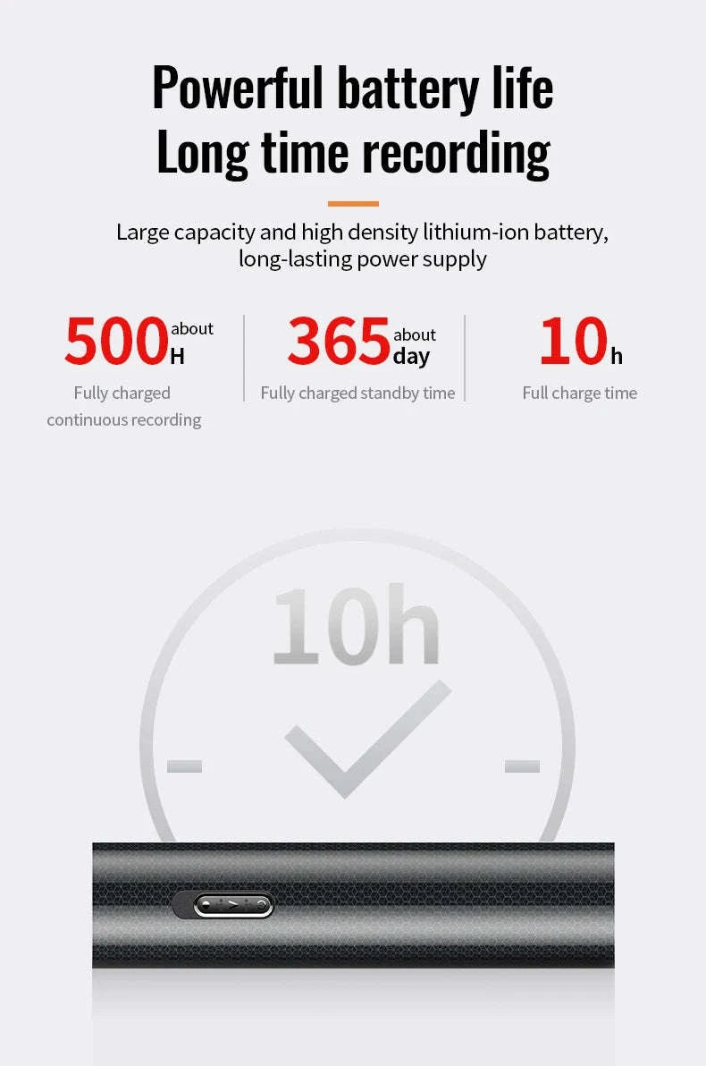 500H Small Voice Activated Recorder with Long-Distance Audio Capture-Q71 / 32 GB