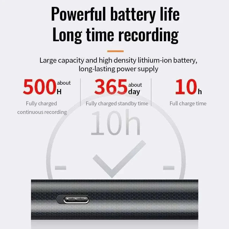 500H Voice Activated Recorder with Long-Distance Audio Capture-Q71 / 32 GB