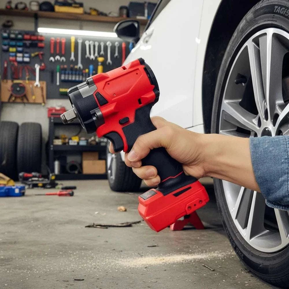 500N.m Brushless Cordless Impact Wrench 1/2" 18V Power Tool-No Battery No Plug / United States / US