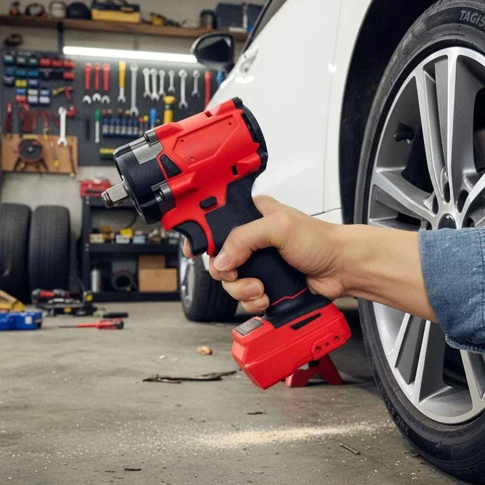 500N.m Brushless Cordless Impact Wrench 1/2" 18V Power Tool-No Battery No Plug / United States / US