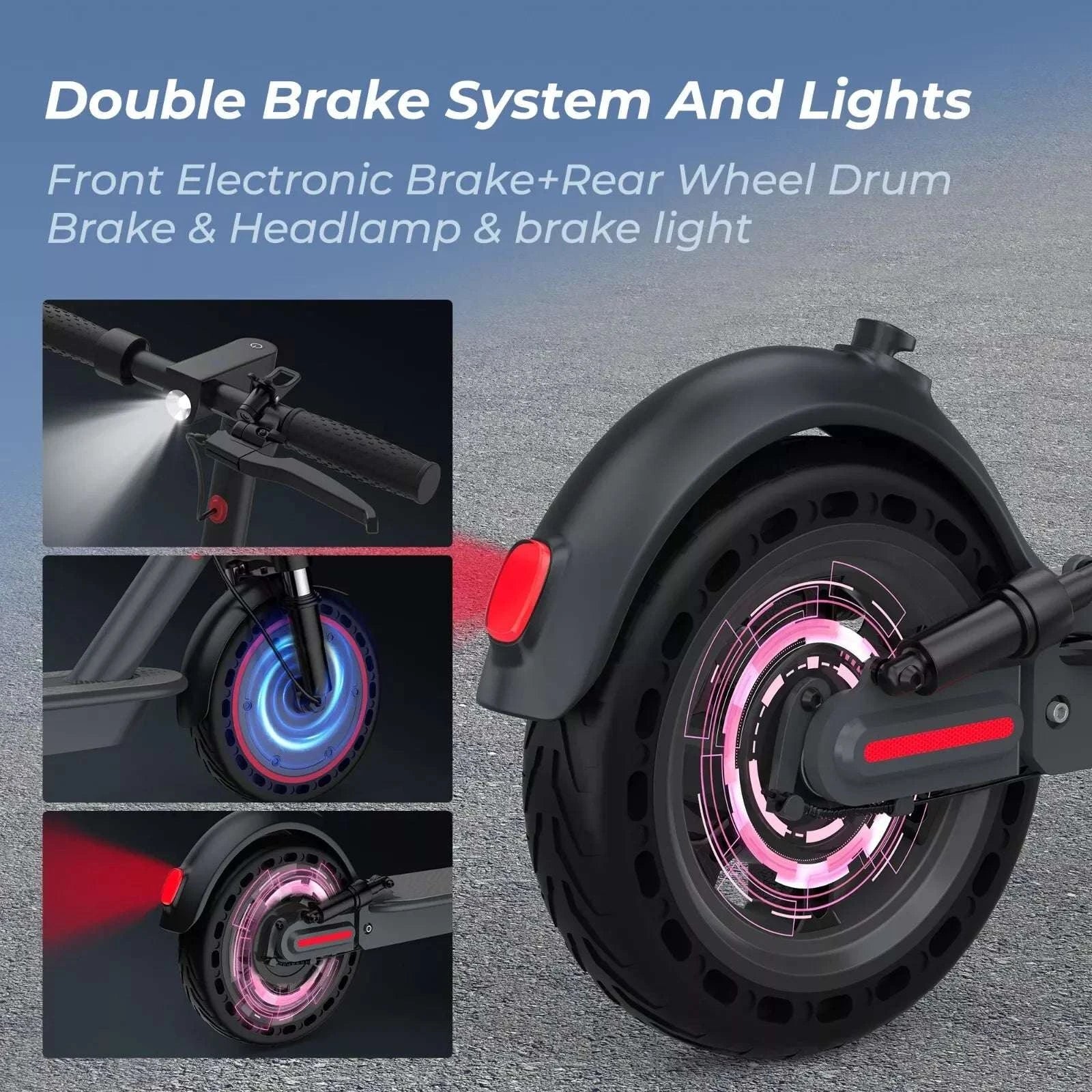 500W Electric Scooter 22MPH Foldable with App Control & Suspension-TMAX / United States