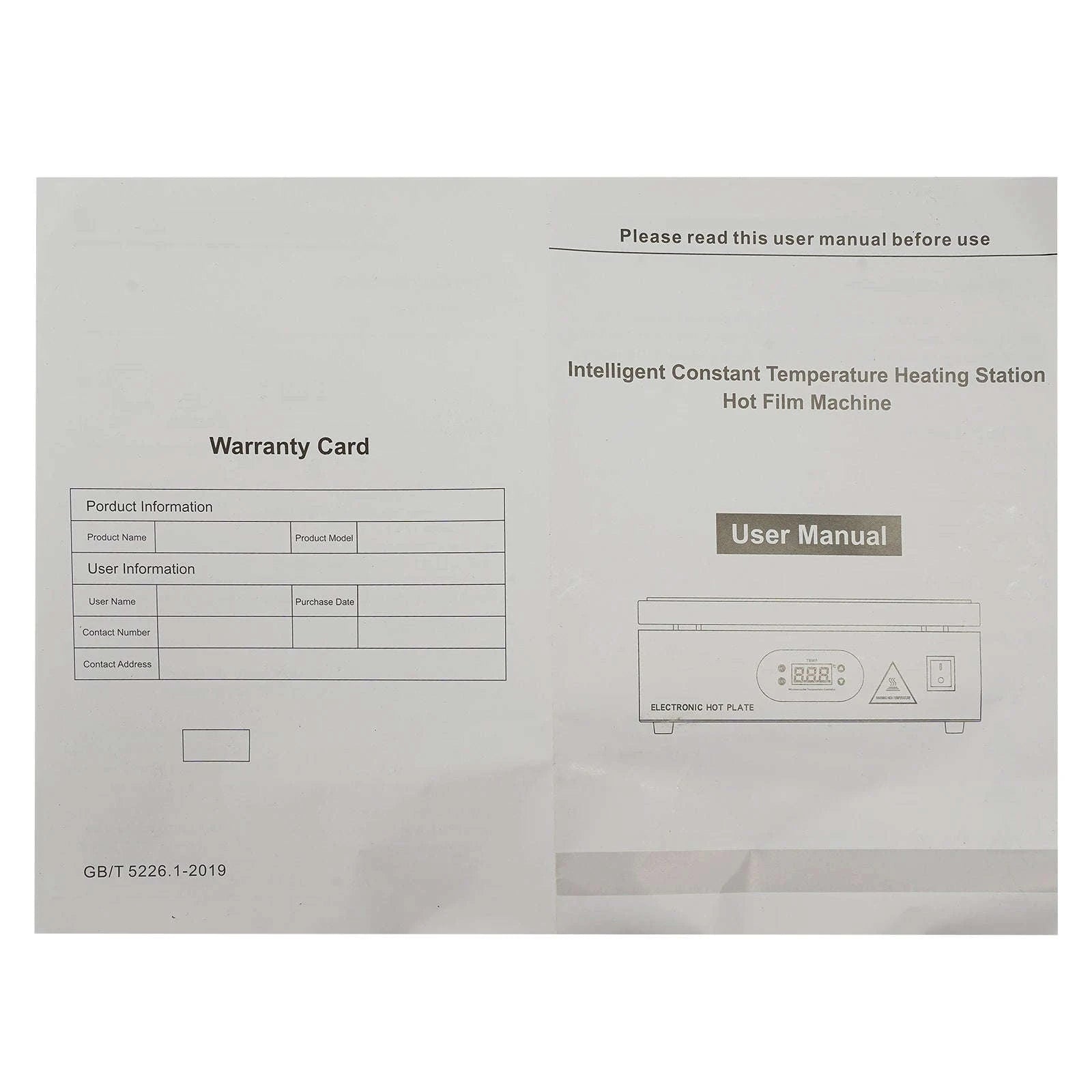 500W Microcomputer Electric Heating Plate Preheat Station-500W / 220V / CZECH REPUBLIC
