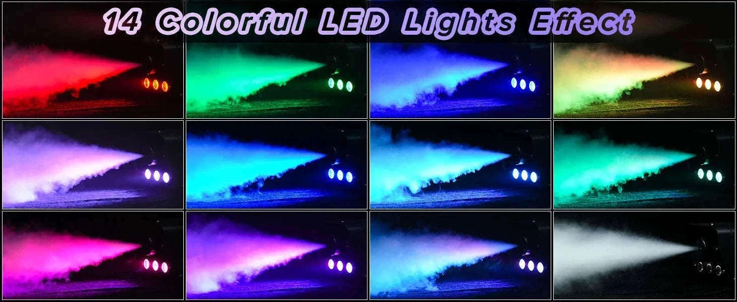 500W RGB Fog Machine with Remote for Parties and Events-GERMANY / EU Plug