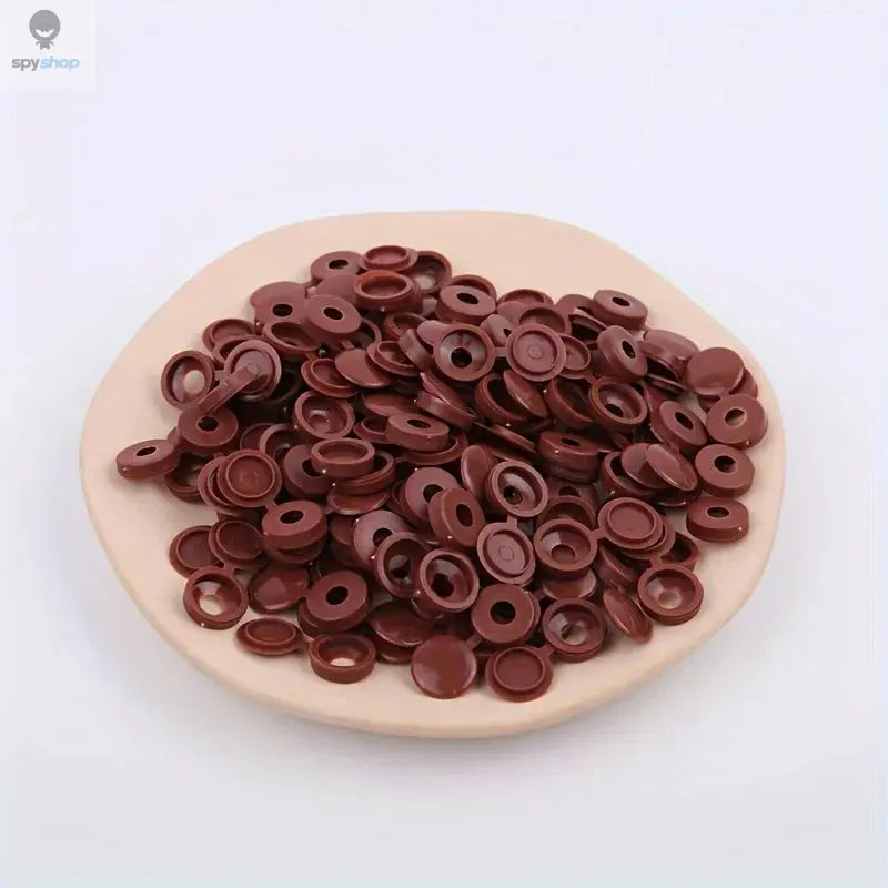 50PCS/Bag Practical Hinged Plastic Screw Fold Snap Protective Cap Button Nuts Cover Bolts Protect Furniture Decor Spy-shop.com