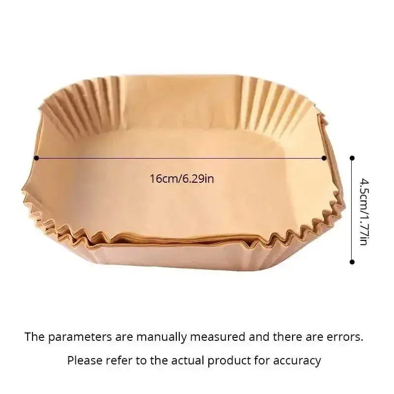 50Pcs Air Fryer Disposable Paper Non-Stick Airfryer Baking Papers Round Air-Fryer Paper Liners Paper Kitchen Accessories Spy-shop.com