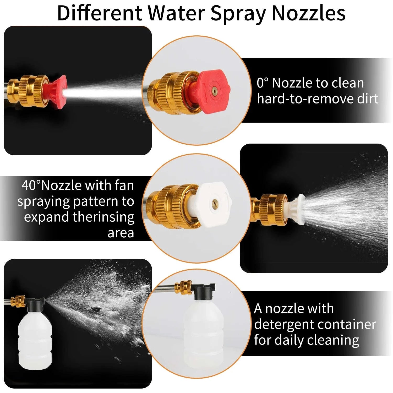 50Bar Cordless High Pressure Car Washer Spray Gun-2x10 cells Batteryies / Electric / EU|spain