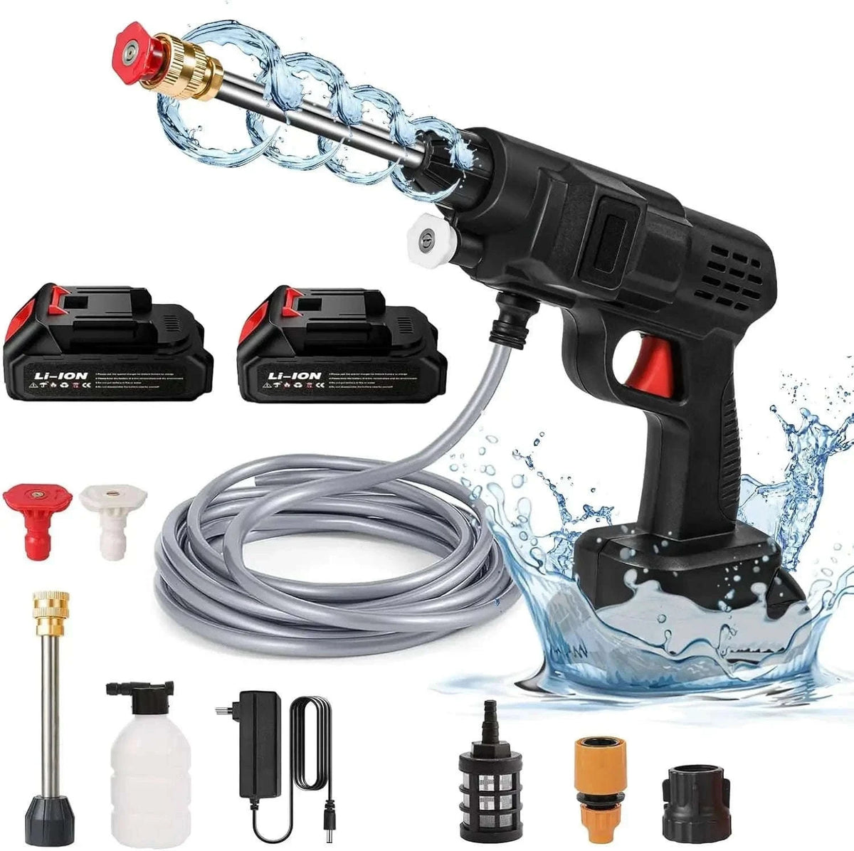 50Bar Cordless High Pressure Cleaner for Makita 21V Battery-With 2 battery / Battery Powered / spain