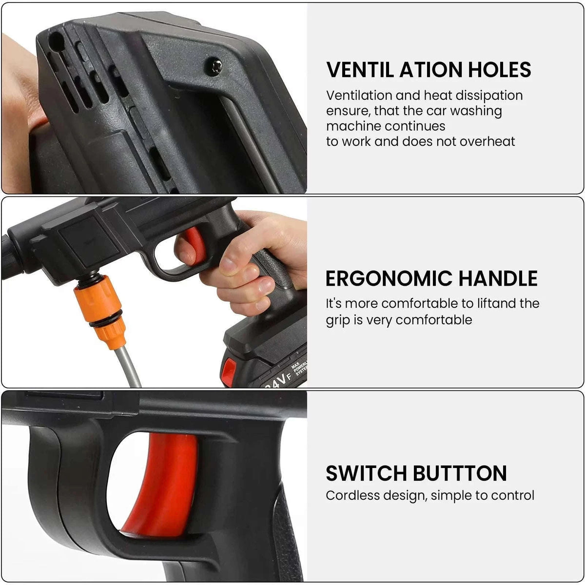 50Bar Cordless High Pressure Cleaner for Makita 21V Battery-With 2 battery / Battery Powered / spain