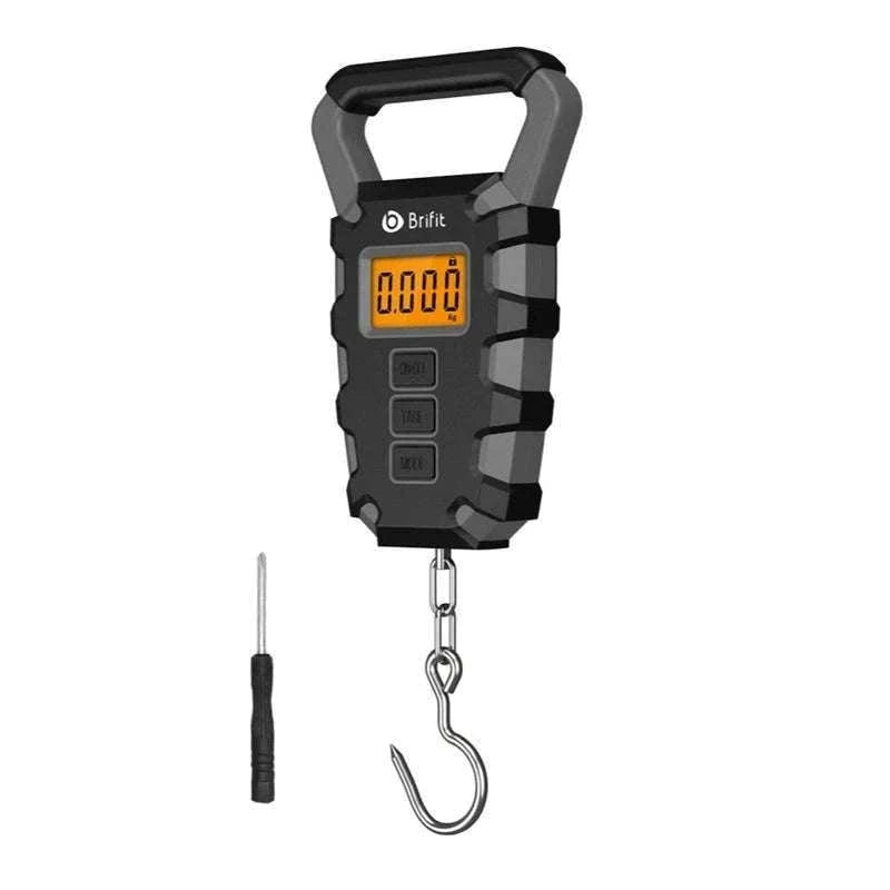 50kg Digital Hanging Scale with Hook, Tape Measure & Backlit Display-Blue / China Mainland