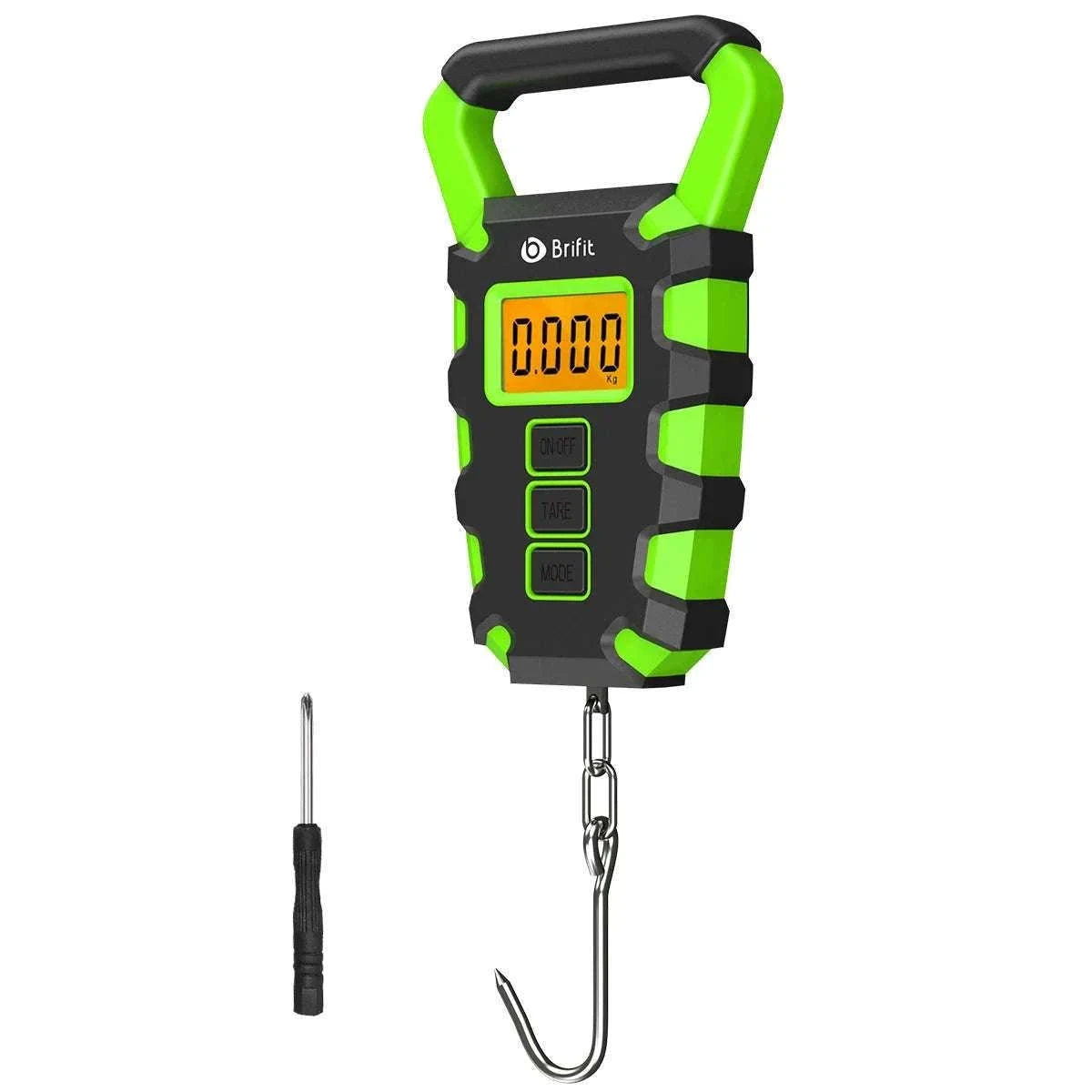 50kg Digital Hanging Scale with Hook, Tape Measure & Backlit Display-Blue / China Mainland