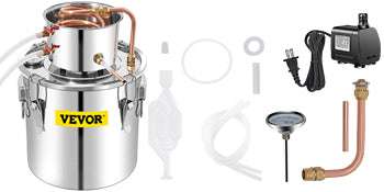 50L Alcohol Distiller Kit with Water Pump & Copper Coil-france