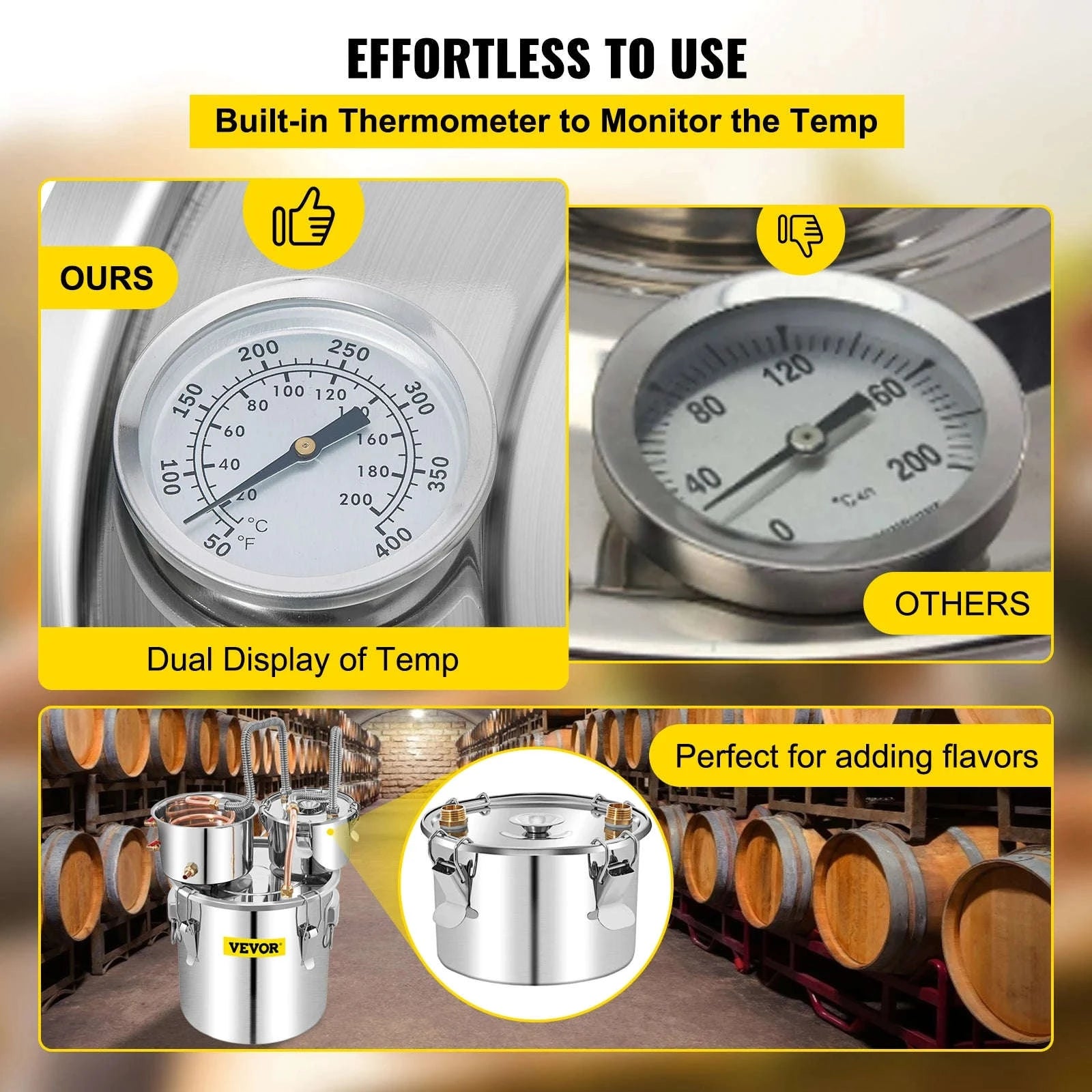 50L Alcohol Water Distiller Stainless Steel Brewing Machine-50L 13.2Gal / CZECH REPUBLIC