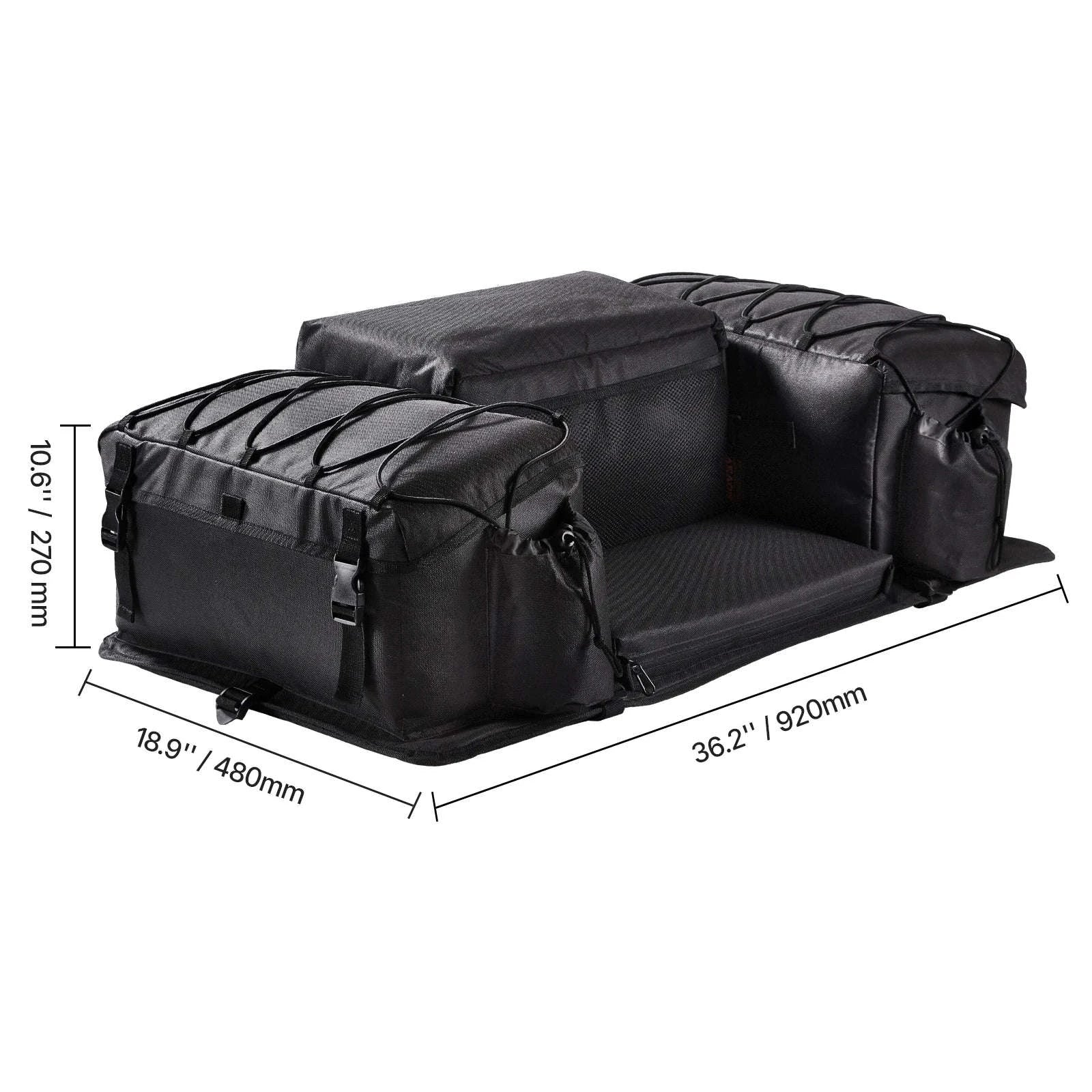 50L ATV Rear Storage Bag with Seat Cushion and Bottle Holder-50L / United States