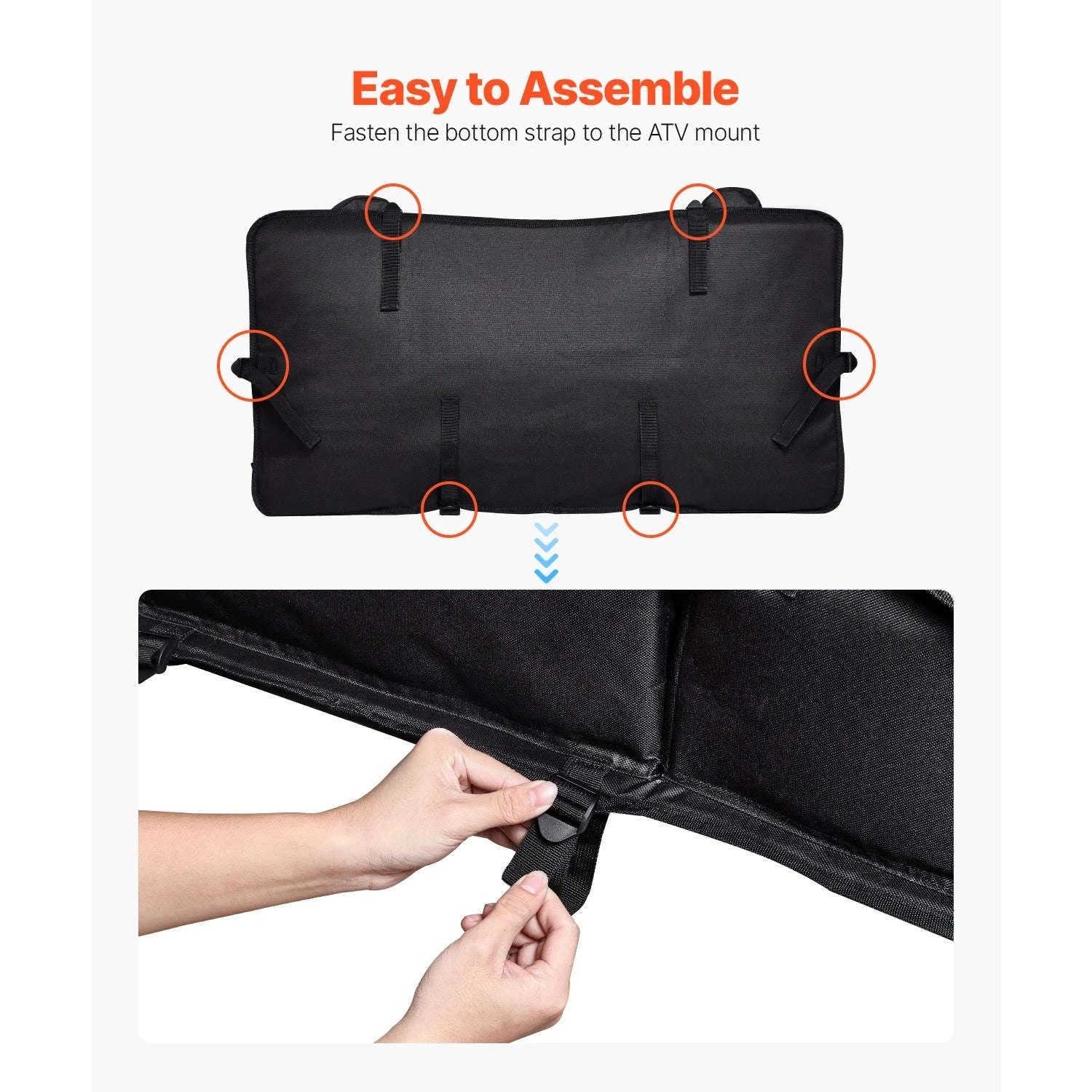 50L ATV Rear Storage Bag with Seat Cushion and Bottle Holder-50L / United States