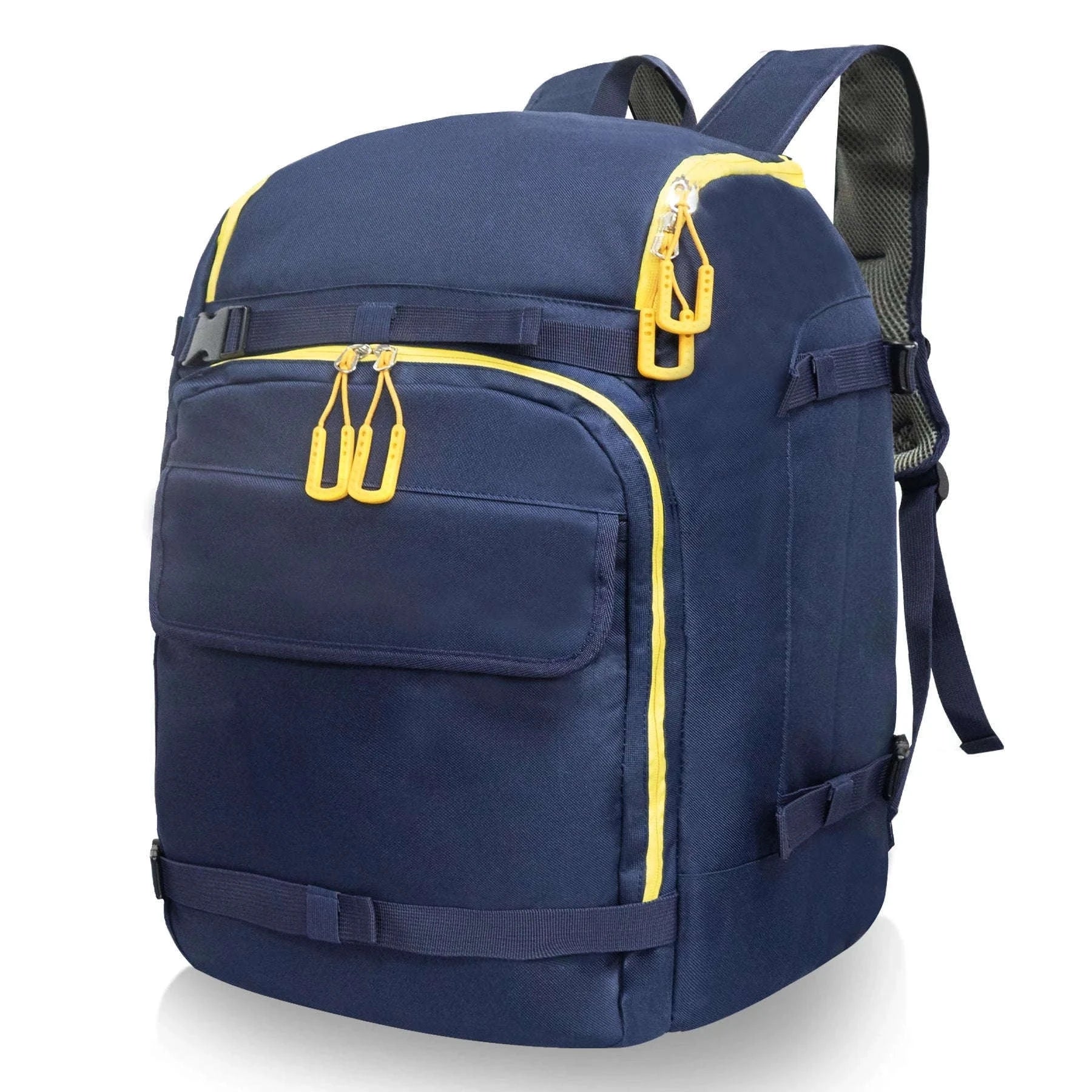 50L Ski Boot Bag Backpack for Boots, Helmet and Gear-BLUE