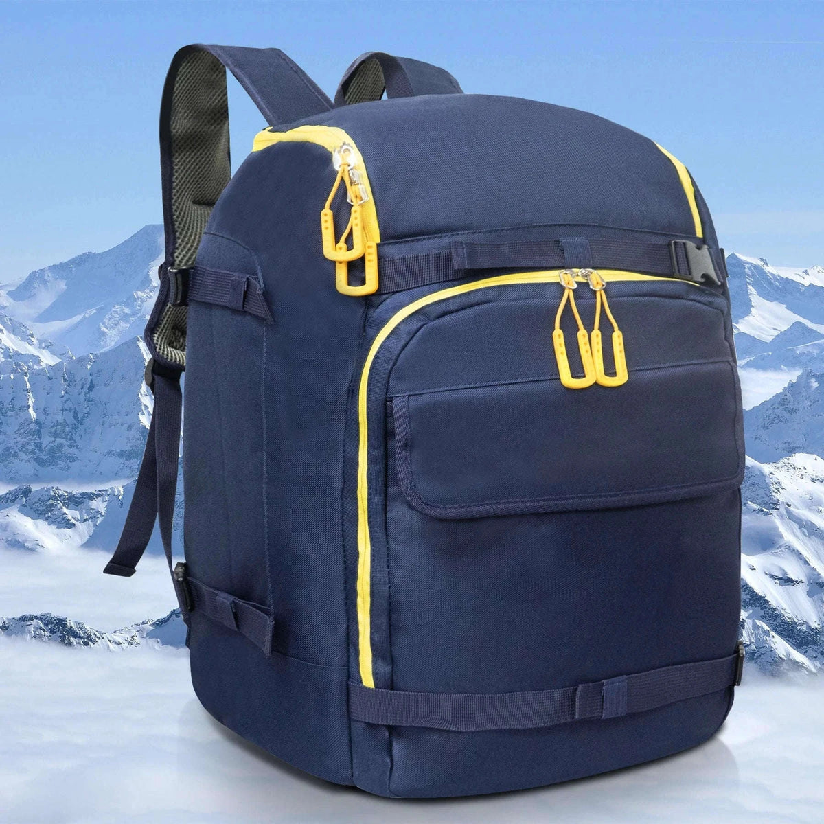 50L Ski Boot Bag Backpack for Ski Gear and Travel-BLUE