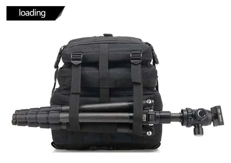 50L Tactical Backpack for Outdoor Travel and Trekking-Black / United States