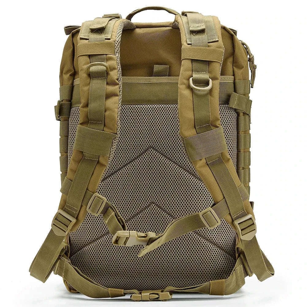 50L Tactical Backpack for Outdoor Travel and Trekking-Black / United States