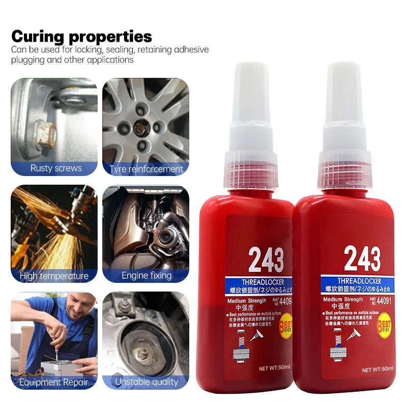 50ml High Strength Thread Locking Agent 242 243 272-222