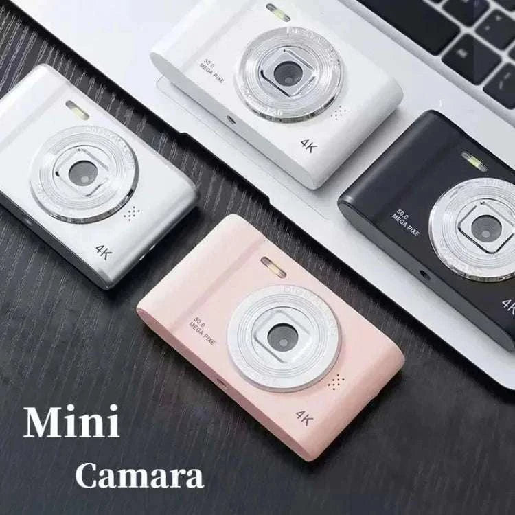 50MP 4K Digital Camera with Zoom and 2.4" Screen-
