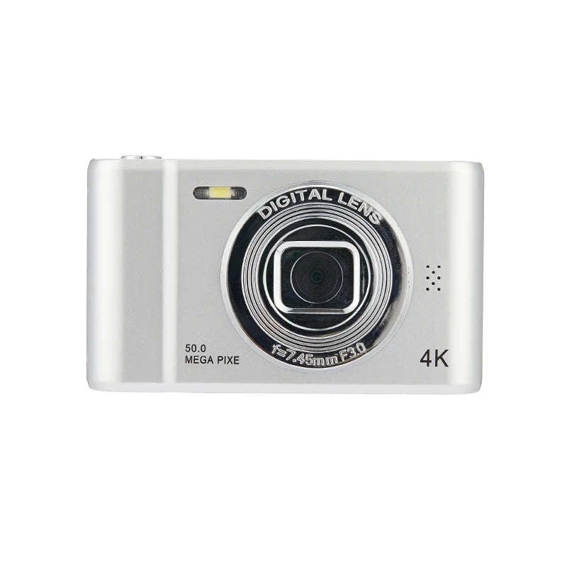 50MP 4K Digital Camera with Zoom and 2.4" Screen-Black-16G card