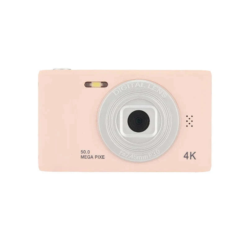 50MP 4K Digital Camera with Zoom and 2.4" Screen-Black-16G card