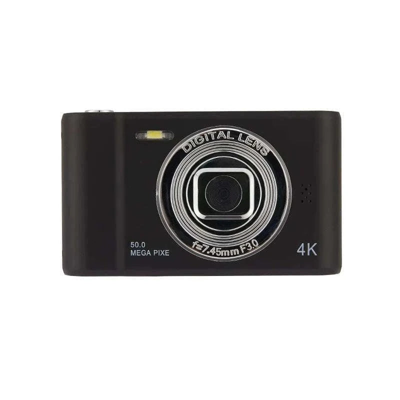 50MP 4K Digital Camera with Zoom and 2.4" Screen-Silver-32G card