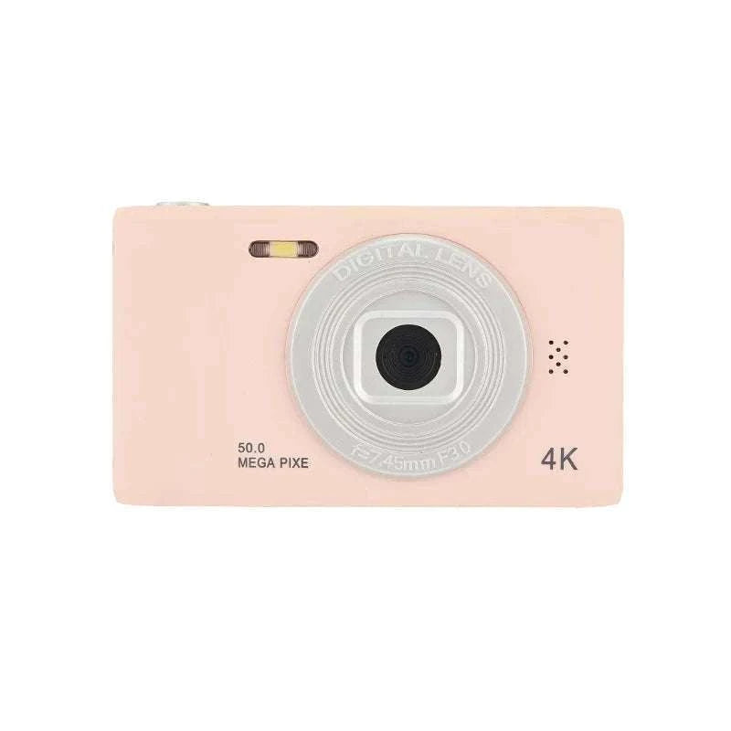 50MP 4K Digital Camera with Zoom and 2.4" Screen-Silver-32G card