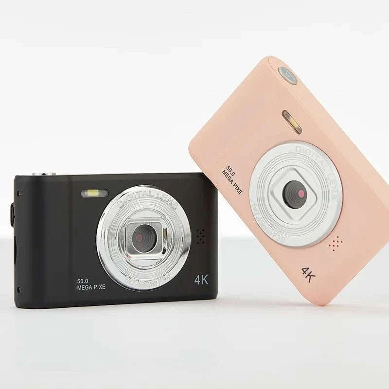 50MP 4K Digital Camera with Zoom and 2.4" Screen-Silver-32G card