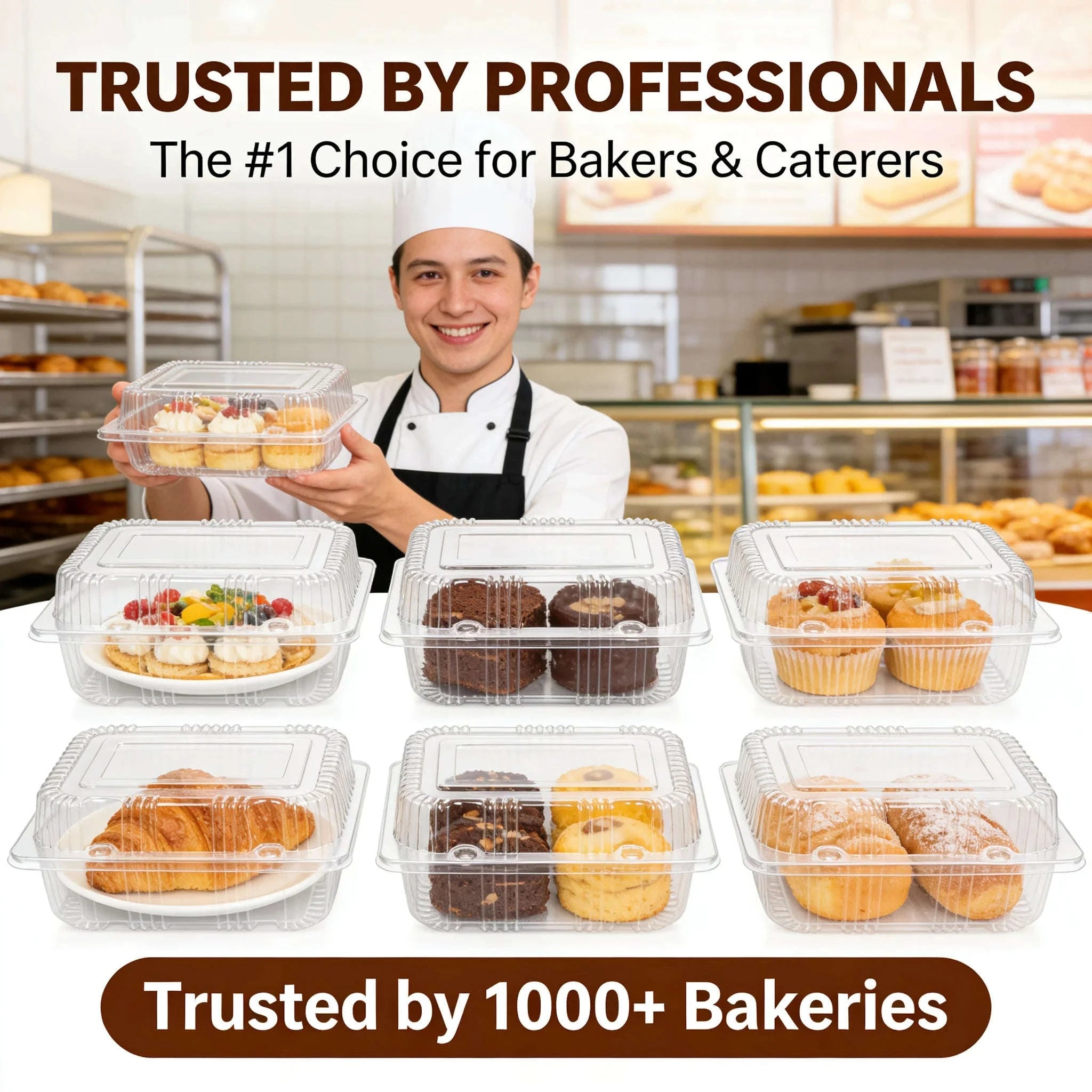 50pcs Clear Plastic Clamshell Food Containers for Takeout & Storage-3packs / United States