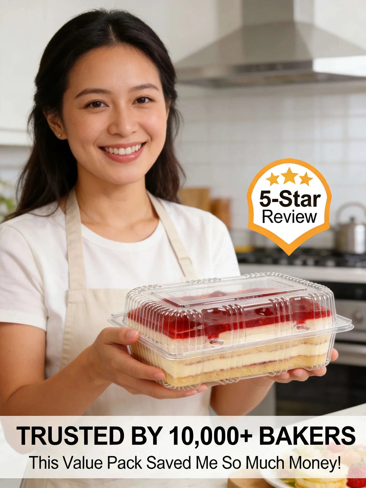 50pcs Clear Plastic Clamshell Food Containers for Takeout & Storage-3packs / United States