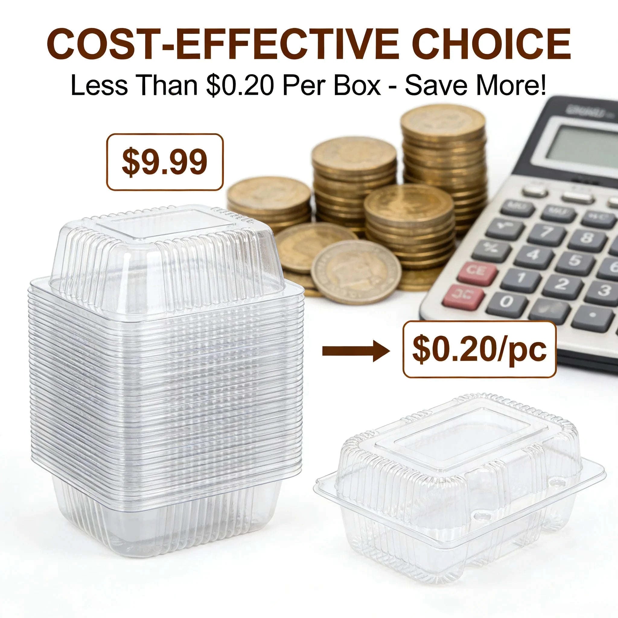 50pcs Clear Plastic Clamshell Food Containers for Takeout & Storage-3packs / United States