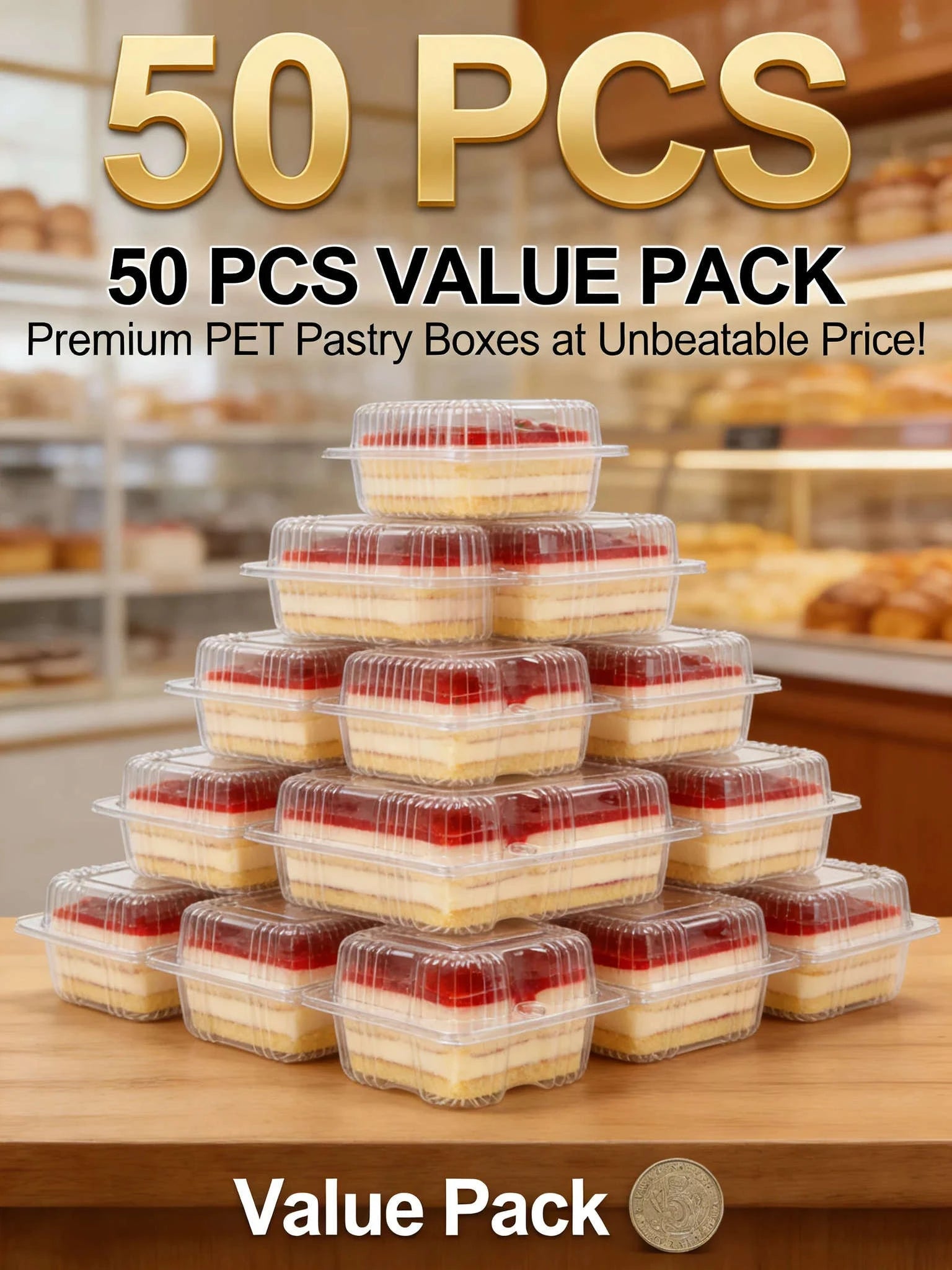 50pcs Clear Plastic Clamshell Food Containers for Takeout & Storage-3packs / United States