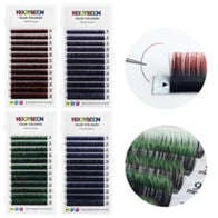 50Pcs Disposable Eyelash Brush Soft Head Crystal Extension Wand Makeup Tool-White Pink