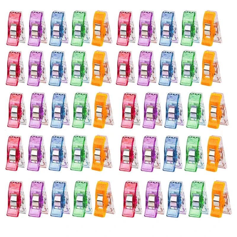 50PCS Sewing Clips for Fabric, Quilting, Craft & Paper Use-United States / green 50pcs