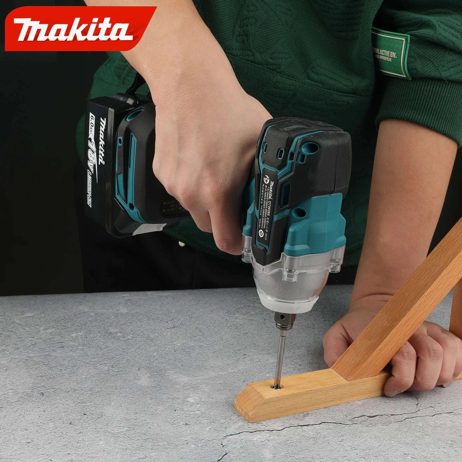 520N.M Brushless Cordless Impact Wrench-1battery 1charger / United States
