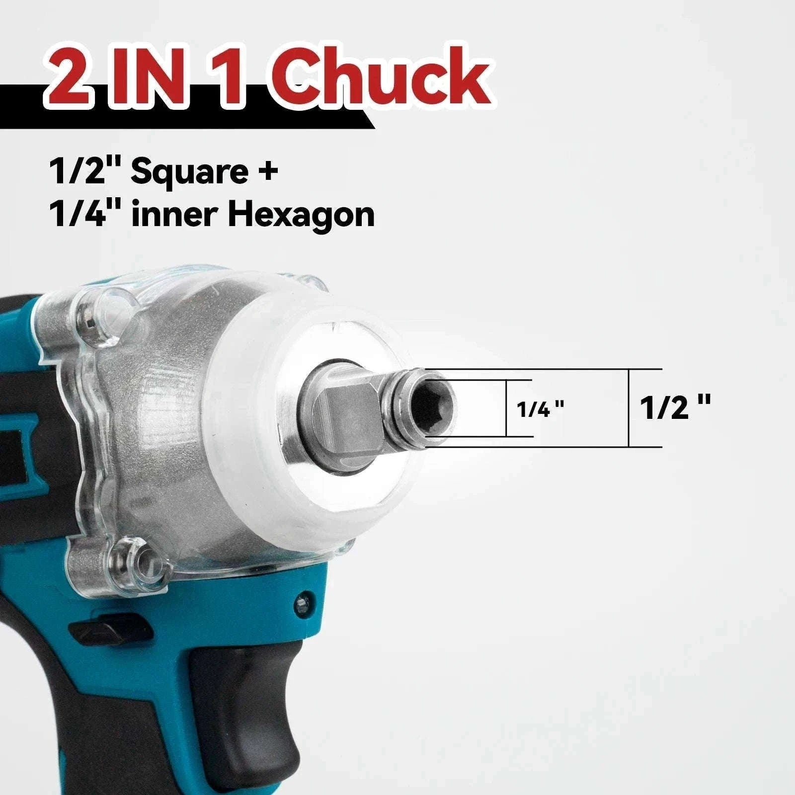 520N·m Cordless Brushless Impact Wrench for Fastening Jobs-2 Battery EU Set / Poland / EU