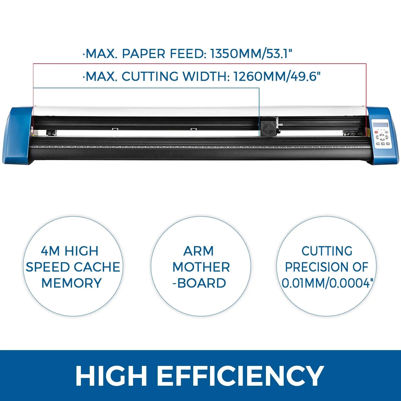 53" Vinyl Cutter Plotter with Optical Eye & SignMaster Software-34IN 2Rollers / canada