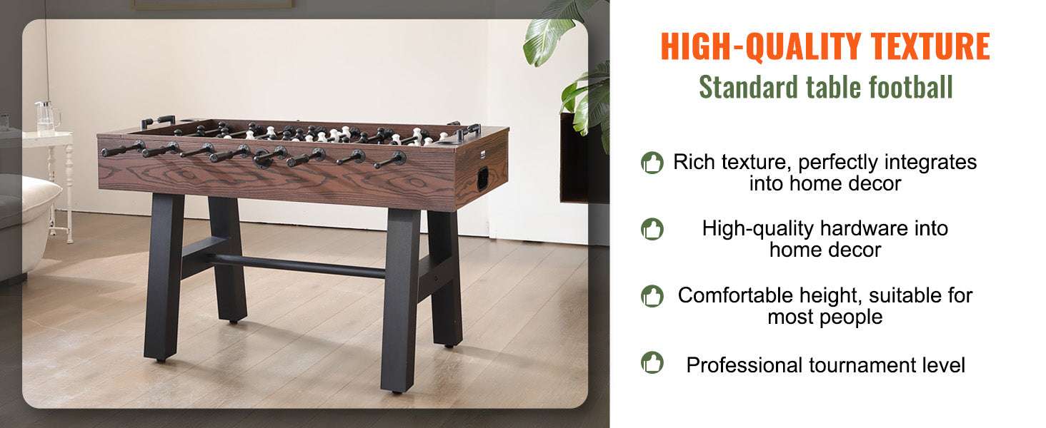55 Inch Foosball Table for Home Game Room Fun and Family Play-CZECH REPUBLIC