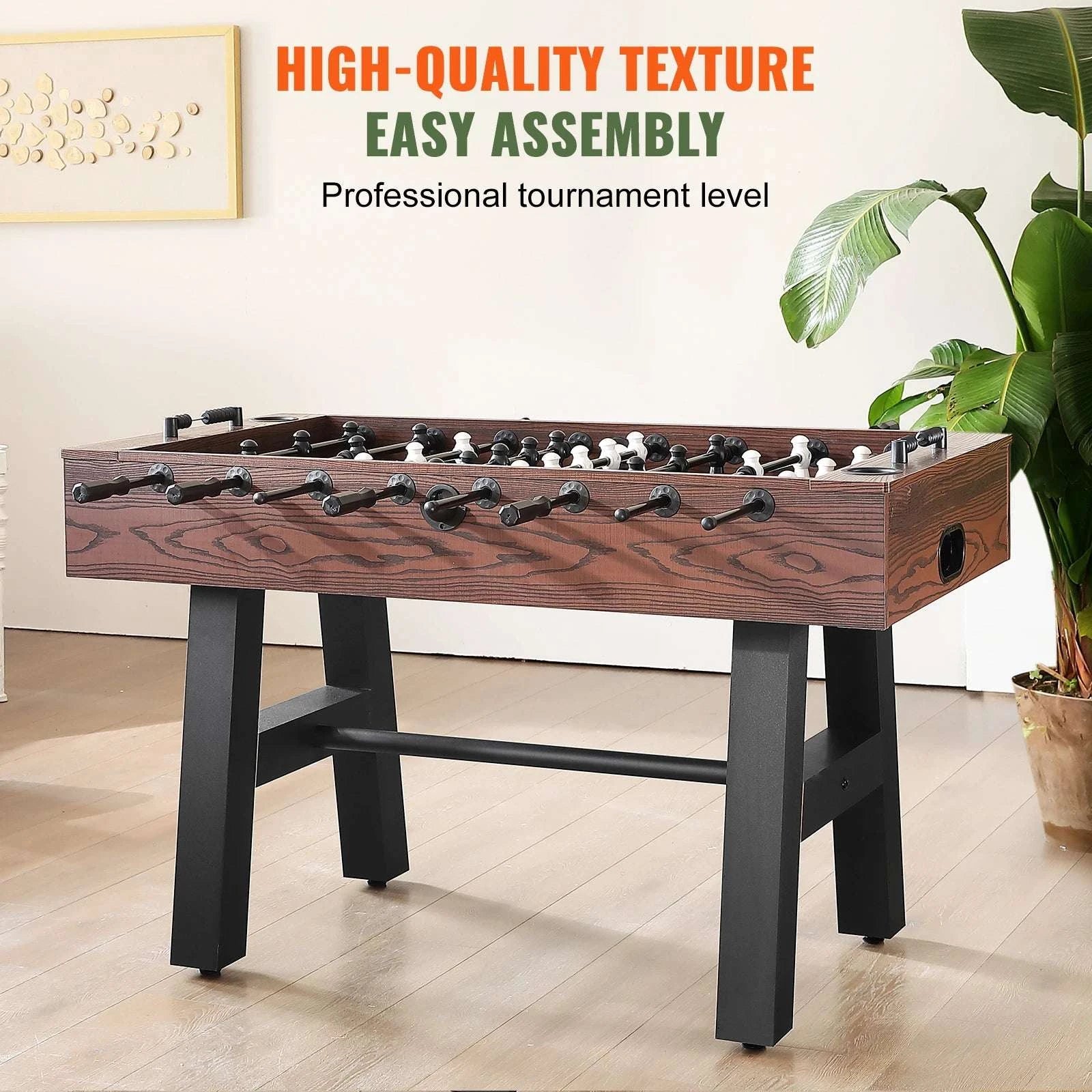 55 Inch Foosball Table for Home Game Room Fun and Family Play-CZECH REPUBLIC