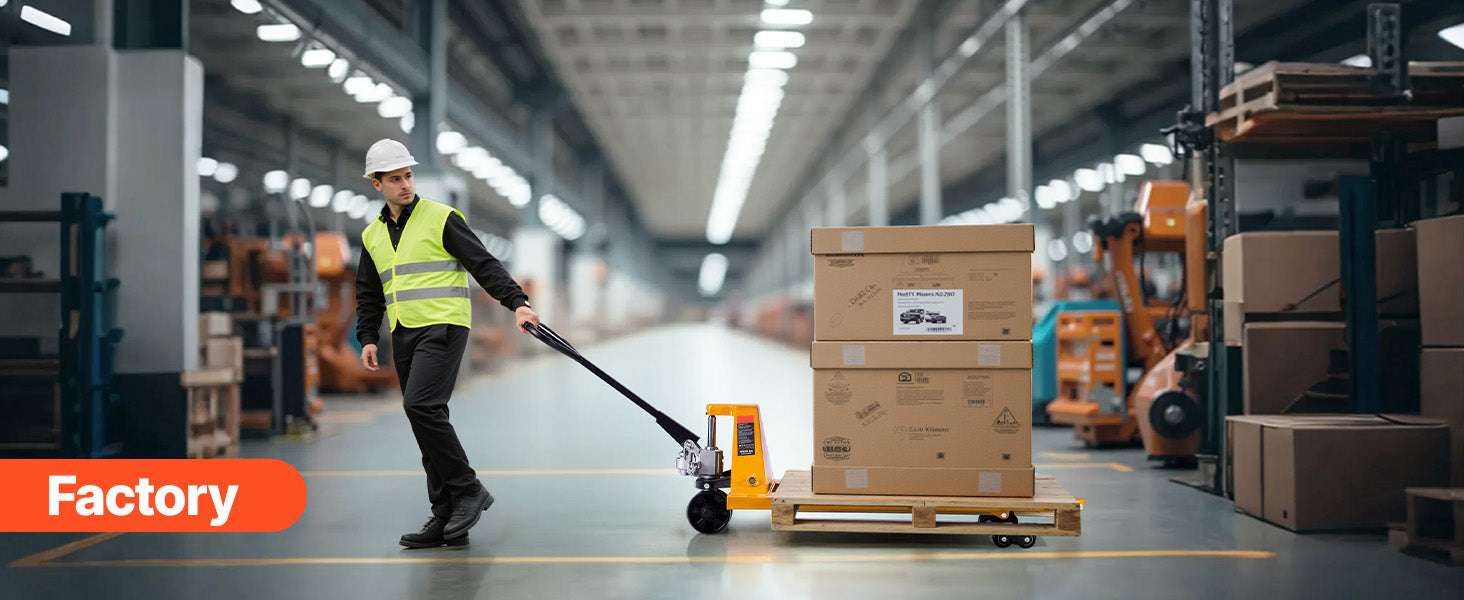 5500 lbs Manual Pallet Jack Heavy Duty 3.35–7.1 in Lift Range-5500 lbs / United States