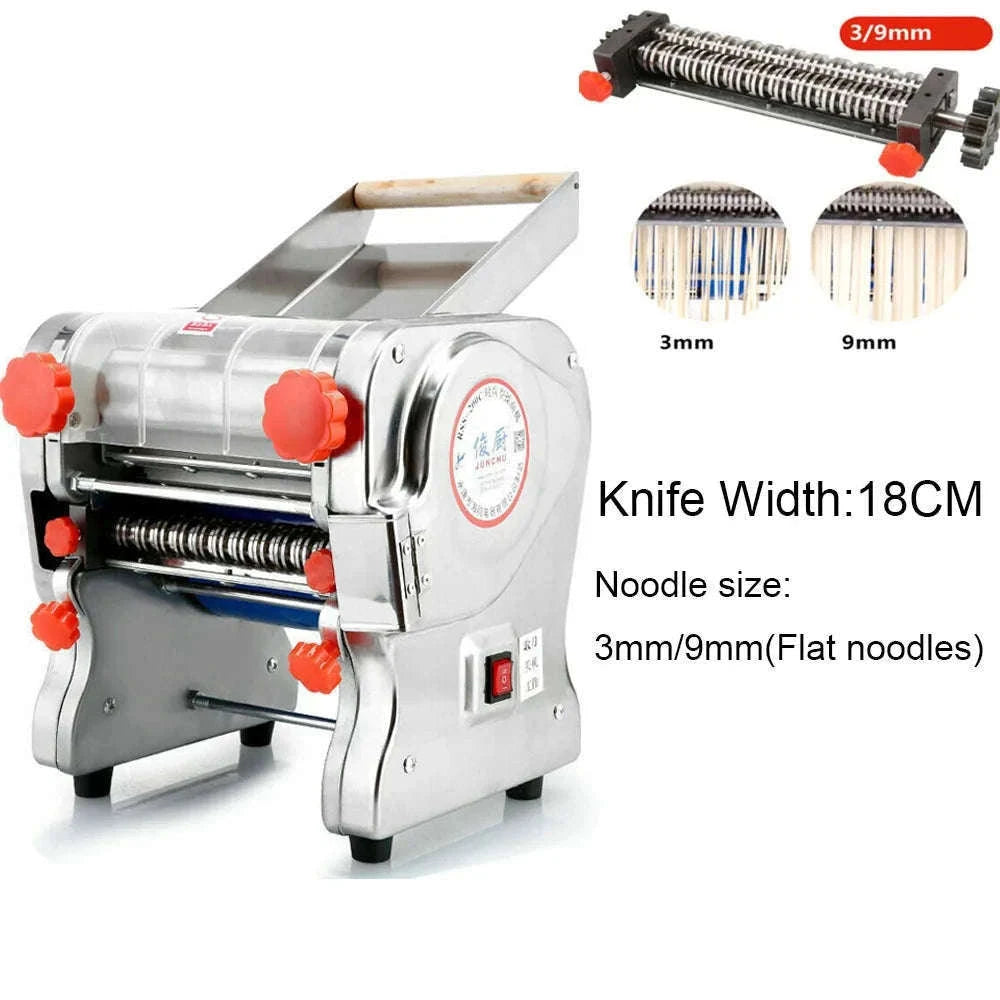550W Electric Pasta Maker Noodle Machine with Adjustable Thickness-width 24cm 2mm 6mm / US / 110 V|United States